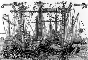 La Batalla de Zonchio en 1499